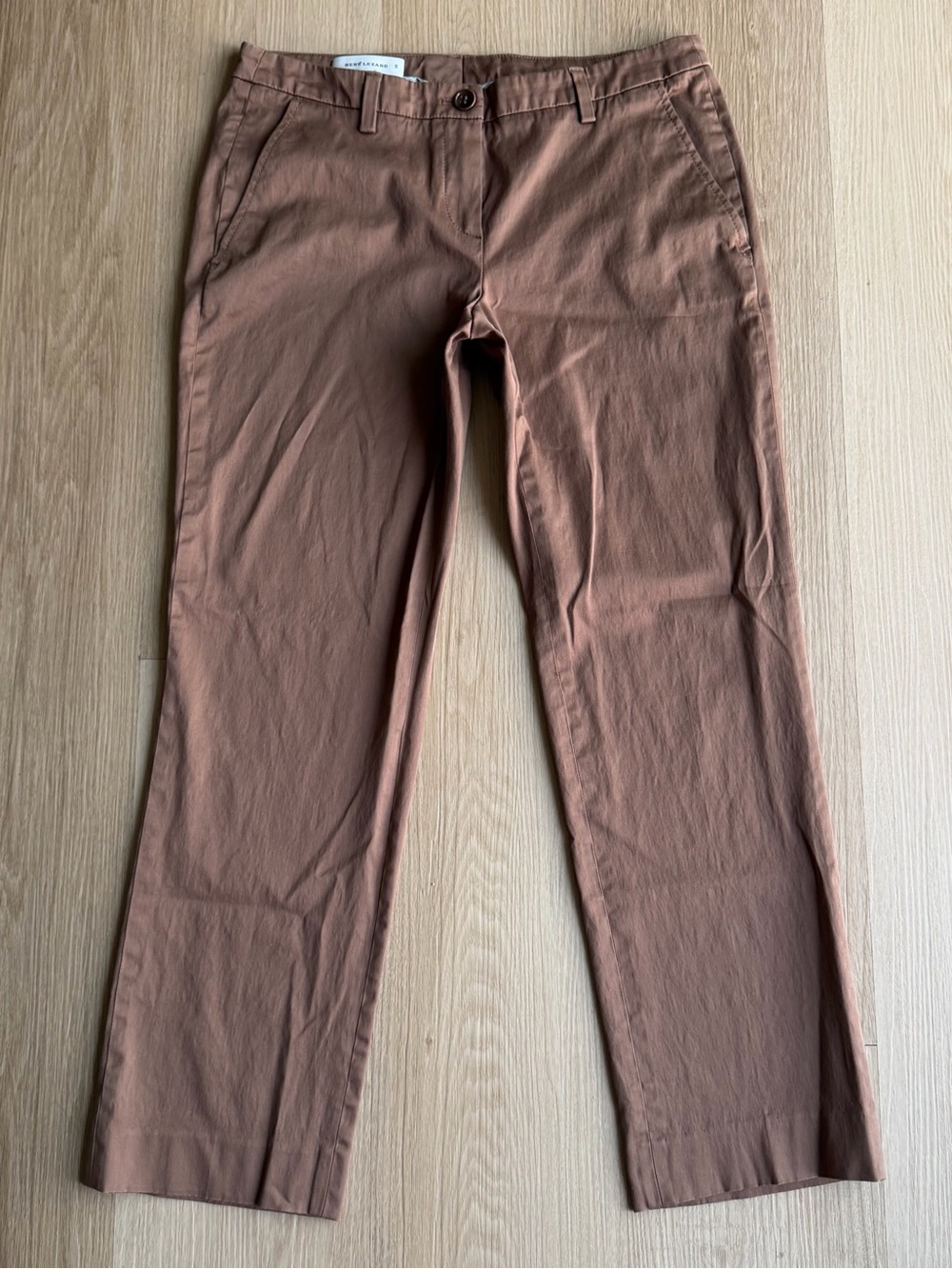 Rene Lezard Straight-Leg Pants in Rust Brown Size 36